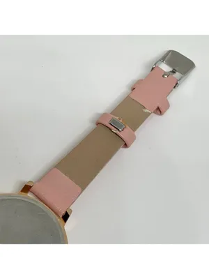 Women’s cat dial gold tone women’s watch 32mm quartz analog pink leather running thumbnail 7