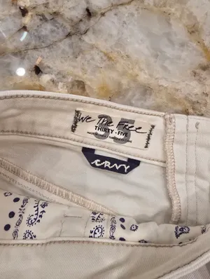 We The Free Wide Leg Crop Pants Cream Size 35 thumbnail 8