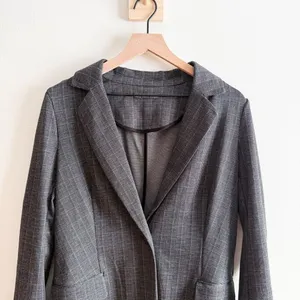 Adrianna Papell Long Plaid Jacket Size S thumbnail 2