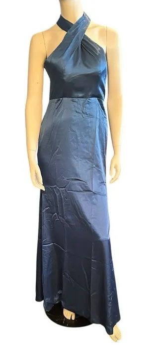 ABCDress Backless Halter Dress Blue 6 NWT thumbnail 1