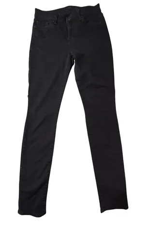 7 For All Mankind Black Skinny Jeans Size 26 Stretch Denim Mid Rise Minimalist thumbnail 1