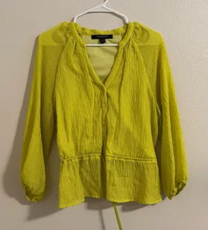 Marc New York Lime Blouse thumbnail 1