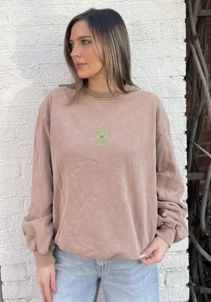 Urban Outfitters Brown Colorado Springs crewneck sweatshirt sz s women’s / has little holes on the left side but they are not very noticeable thumbnail 1
