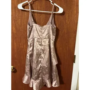 Altar’d State Floral Satin Layered Dress Womens XS thumbnail 5