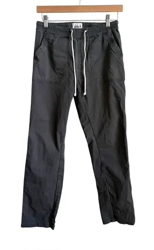 Pact Women's Organic Cotton Utility Pull On Pants Gray Drawstring Small thumbnail 1