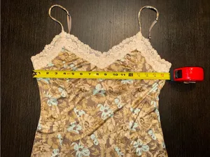 The Limited Y2K Vintage Inspired Floral Lace Conquette Trim Cami Tank Top Boho Cottagecore thumbnail 4