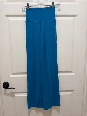 Lululemon Align High-Waist Wide-Leg Hawaiian Blue Soft Yoga 31” Pants Size 0 thumbnail 2