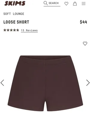 SKIMS SOFT LOUNGE LOOSE SHORTS 'PHOENIX' thumbnail 4