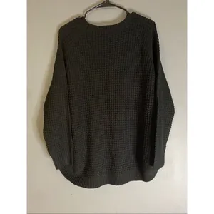 Ronnie Salloway Black Chunky Knit Button Split Side Scoop Neck Sweater M Size M thumbnail 6