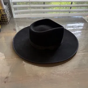 Lack of Color Black Australian Wool Rancher Hat Wide Brim Sz M thumbnail 5