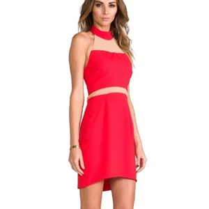 Naven x Revolve‎ Paneled Peekaboo Dress in Red Sz 2 thumbnail 11