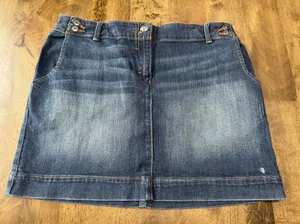 EUC Womens Tommy Hilfiger denim jean skirt‎ vintage stretch vintage size 10 thumbnail 1