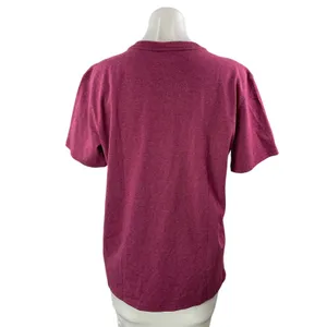 NEW Carhartt Womens Maroon Logo Graphic Loose Fit Short Sleeve T Shirt Tee Top M thumbnail 3