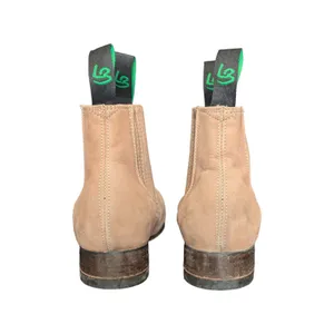 La Barca Nubuck Leather Chelsea Boots Topo Charro Western Cowboy Shoes thumbnail 3