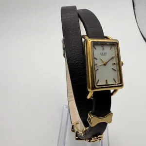 Elegant KEEP Collective Tank TimeKey Watch, Gold-Tone Finish Working New Battery thumbnail 2