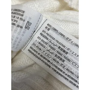 Hollister White Rib Knit Long Sleeve Mock Neck Ribbed Knit Mini A Line Dress S thumbnail 6