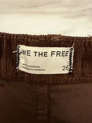 Free People We The Free Deep Trance Corduroy Boyfriend Pants 26 NWT thumbnail 4