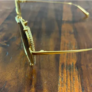 Charles & Keith Gold Butterfly Swarovski Crystal Sunglasses CK3-71280532 Brown‎ thumbnail 4