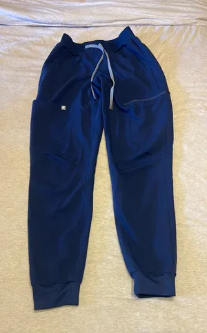 Fabletics tablets navy scrub joggers thumbnail 1