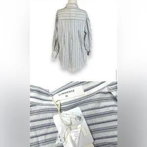 Commence Navy and White Striped Shirt thumbnail 4