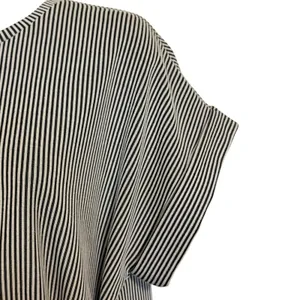 EXPRESS Black White‎ Striped Tie Waist Short Sleeve Knit Top EUC SizeSmall thumbnail 4
