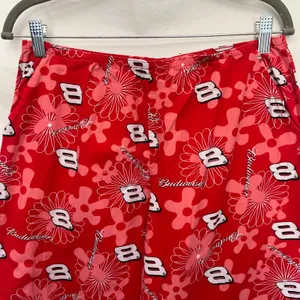 Vtg Y2K NASCAR Dale Earnhardt Jr Womens Lounge Pants Sz M Budweiser Floral #8 thumbnail 2