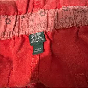 Wild‎ Fable Acid Wash Vintage Paperbag Shorts Red Size Large thumbnail 3