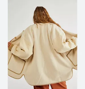 Free People Quilted Sherpa Jacket thumbnail 3