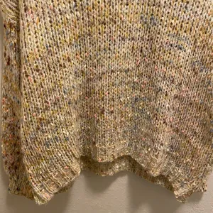 Lulu's Keep You Warm Beige Multi Chunky Knit Sweater Size Large thumbnail 8