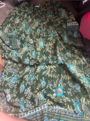 Natural Life Green Floral boho Maxi Dara Dress thumbnail 13