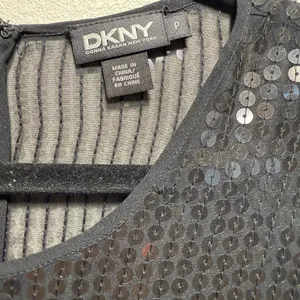 DKNY Black Sequin Women's elegant cape blazer thumbnail 7