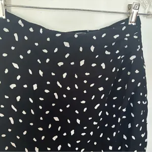 Abercrombie & Fitch Black White Spot Print Skirt Size Medium thumbnail 6