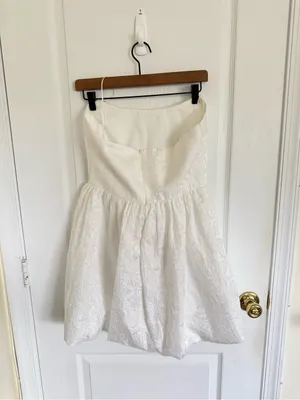 Amanda Uprichard Addison Dress in Ivory thumbnail 7