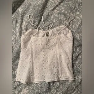 NIA Mia Top (White Eyelet Lace Tie-Front Top) thumbnail 5