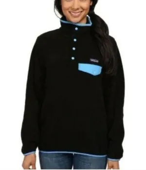 Patagonia Women's Vintage Synchilla Fleece Pullover 1/4 Snap Fleece Jacket Sz S thumbnail 1