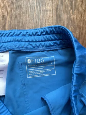 FIGS Women’s Capri Blue Zamora Jogger Scrub Pants Hospital Nursecore - Size L thumbnail 3