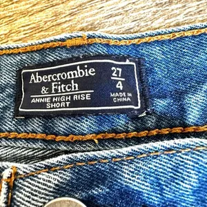 Abercrombie & Fitch Annie high rise denim shorts cuffed jean short thumbnail 5