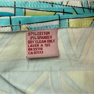 Vintage Becky & Max Y2K‎ Dress Blue Green Size 4 Empire Waist Babydoll Artsy thumbnail 9