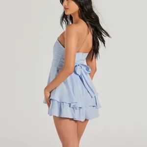 Strapless blue romper Size M thumbnail 2