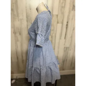 Blue flare dress Blue thumbnail 2