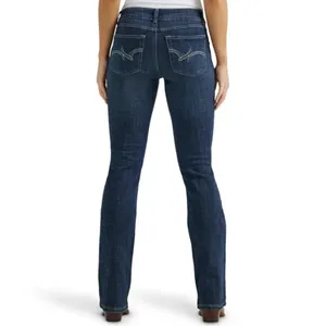 Wrangler Mae Boot Cut Jeans 7x30 Dark Wash Mid Rise Western Denim Western Rodeo thumbnail 2