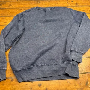 Mocha Lisa‎ Coffeehouse Racine WI Pullover Sweatshirt Blue Crewneck M thumbnail 4