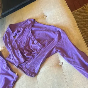 French Connection Vintage Purple Two Piece Skirt Set Size Small thumbnail 4