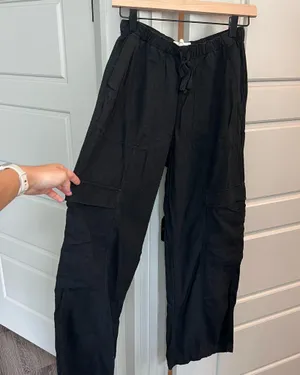 Abercrombie & Fitch Linen-Blend Pull-On Cargo Pant thumbnail 3