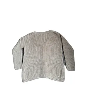 Entro Tan Knit Womens Casual V-Neck Sweater With Lace Up Front‎ Detail Size Small thumbnail 4