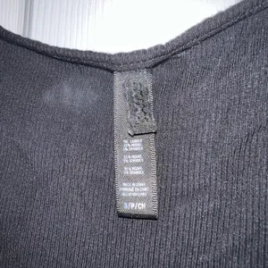 Skims Soft Lounge Long Sleeve Dress in Onyx Size Small thumbnail 7