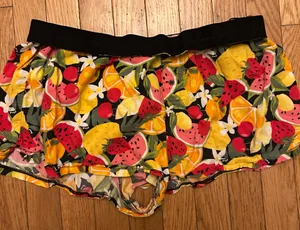 Pink Victoria’s Secret Tropical Fruit Print Cotton Boxers PJ Bottoms Size XL thumbnail 3
