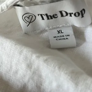 The Drop White 100% Linen O-Ring Cutout‎ Maxi Dress Womens XL Sleeveless Summer thumbnail 7