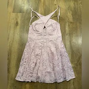 NWT For Love & Lemons Carmela Mini Dress Size Medium Lace thumbnail 4