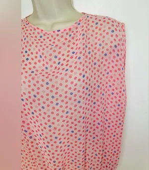 Fiorucci Polka Dot Light Pink Body Suit NWT Italian Size 40 Oversized Size 4 thumbnail 5